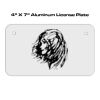 4 X 7 Aluminum License Plate  Thumbnail