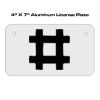 4 X 7 Aluminum License Plate  Thumbnail