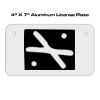 4 X 7 Aluminum License Plate  Thumbnail