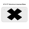 4 X 7 Aluminum License Plate  Thumbnail