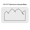 4 X 7 Aluminum License Plate  Thumbnail