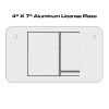 4 X 7 Aluminum License Plate  Thumbnail