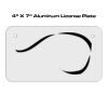 4 X 7 Aluminum License Plate  Thumbnail