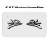 4 X 7 Aluminum License Plate  Thumbnail
