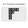 4 X 7 Aluminum License Plate  Thumbnail