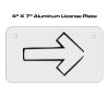 4 X 7 Aluminum License Plate  Thumbnail