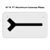 4 X 7 Aluminum License Plate  Thumbnail