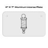 4 X 7 Aluminum License Plate  Thumbnail