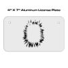4 X 7 Aluminum License Plate  Thumbnail