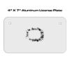 4 X 7 Aluminum License Plate  Thumbnail