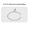 4 X 7 Aluminum License Plate  Thumbnail