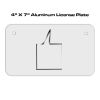 4 X 7 Aluminum License Plate  Thumbnail