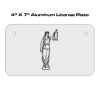 4 X 7 Aluminum License Plate  Thumbnail