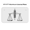 4 X 7 Aluminum License Plate  Thumbnail