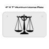 4 X 7 Aluminum License Plate  Thumbnail