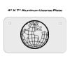 4 X 7 Aluminum License Plate  Thumbnail