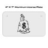4 X 7 Aluminum License Plate  Thumbnail