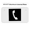 4 X 7 Aluminum License Plate  Thumbnail