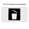 4 X 7 Aluminum License Plate  Thumbnail