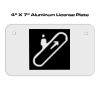 4 X 7 Aluminum License Plate  Thumbnail