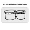 4 X 7 Aluminum License Plate  Thumbnail