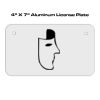 4 X 7 Aluminum License Plate  Thumbnail