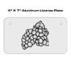 4 X 7 Aluminum License Plate  Thumbnail