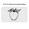 4 X 7 Aluminum License Plate  Thumbnail