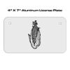 4 X 7 Aluminum License Plate  Thumbnail