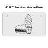 4 X 7 Aluminum License Plate  Thumbnail