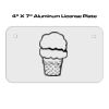 4 X 7 Aluminum License Plate  Thumbnail