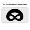 4 X 7 Aluminum License Plate  Thumbnail