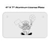 4 X 7 Aluminum License Plate  Thumbnail