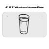 4 X 7 Aluminum License Plate  Thumbnail
