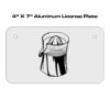 4 X 7 Aluminum License Plate  Thumbnail
