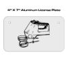 4 X 7 Aluminum License Plate  Thumbnail