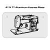 4 X 7 Aluminum License Plate  Thumbnail