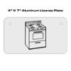 4 X 7 Aluminum License Plate  Thumbnail