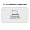 4 X 7 Aluminum License Plate  Thumbnail