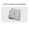 4 X 7 Aluminum License Plate  Thumbnail