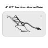 4 X 7 Aluminum License Plate  Thumbnail