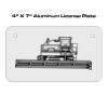 4 X 7 Aluminum License Plate  Thumbnail
