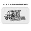 4 X 7 Aluminum License Plate  Thumbnail