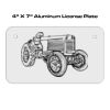 4 X 7 Aluminum License Plate  Thumbnail