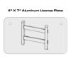 4 X 7 Aluminum License Plate  Thumbnail