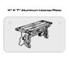 4 X 7 Aluminum License Plate  Thumbnail