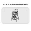 4 X 7 Aluminum License Plate  Thumbnail