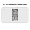 4 X 7 Aluminum License Plate  Thumbnail