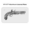 4 X 7 Aluminum License Plate  Thumbnail