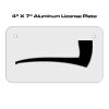 4 X 7 Aluminum License Plate  Thumbnail
